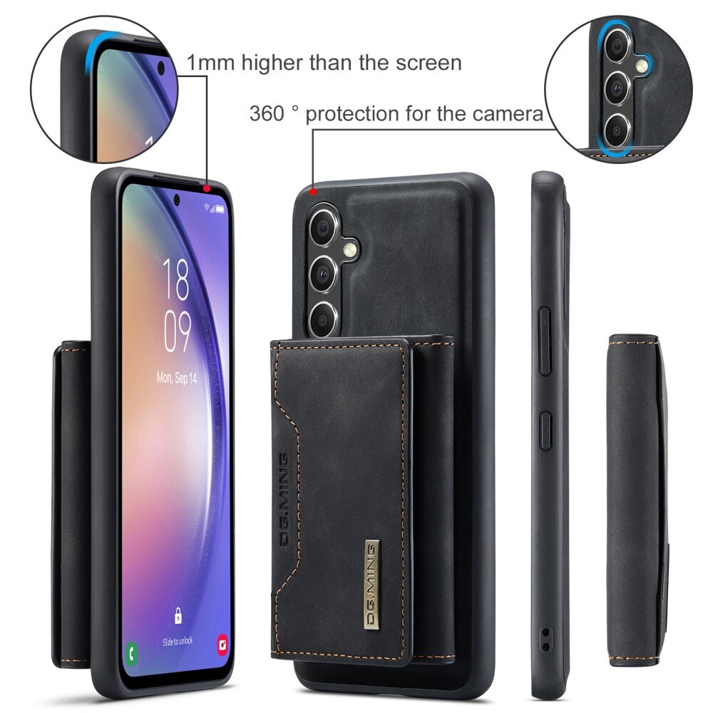 Magnetic Card Slot Case Samsung Galaxy A54 Schwarz