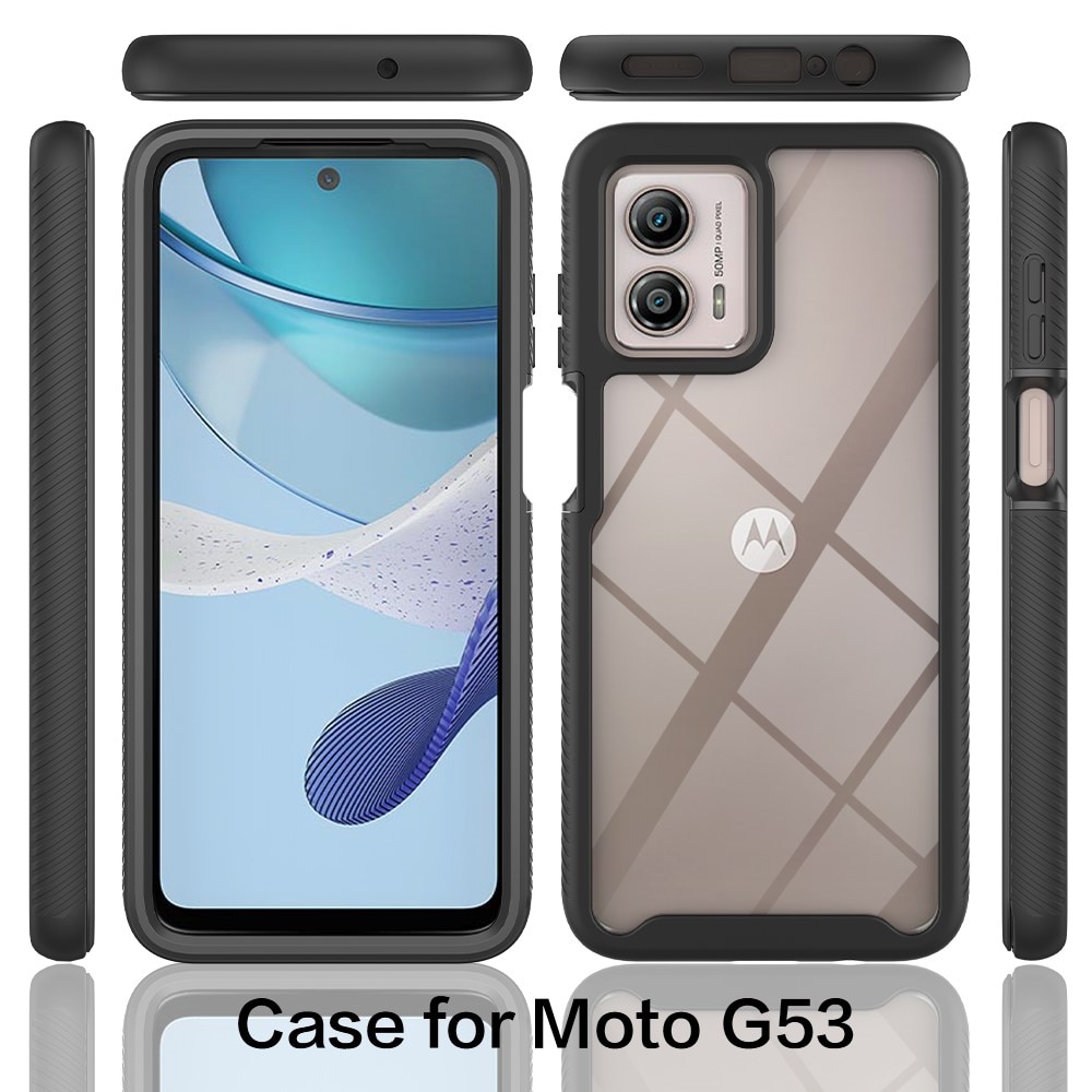Motorola Moto G53a Full Protection Case schwarz