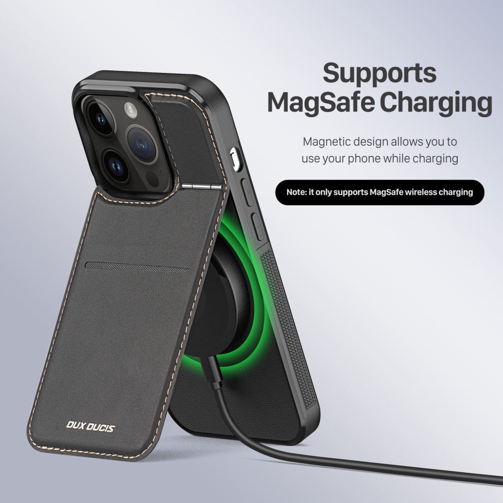 Rafi Series RFID MagSafe Wallet Stand Case iPhone 14 Pro Max schwarz