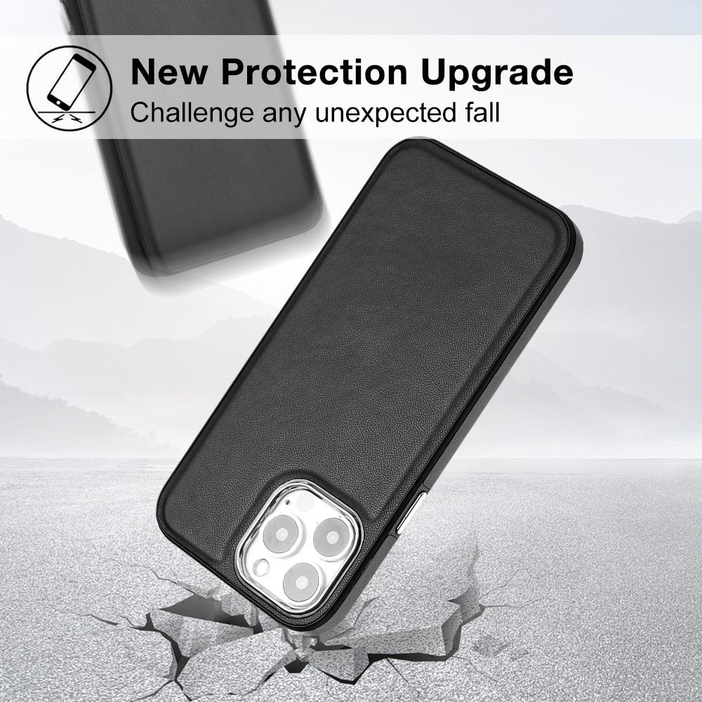 iPhone 13 Pro Lederhülle schwarz