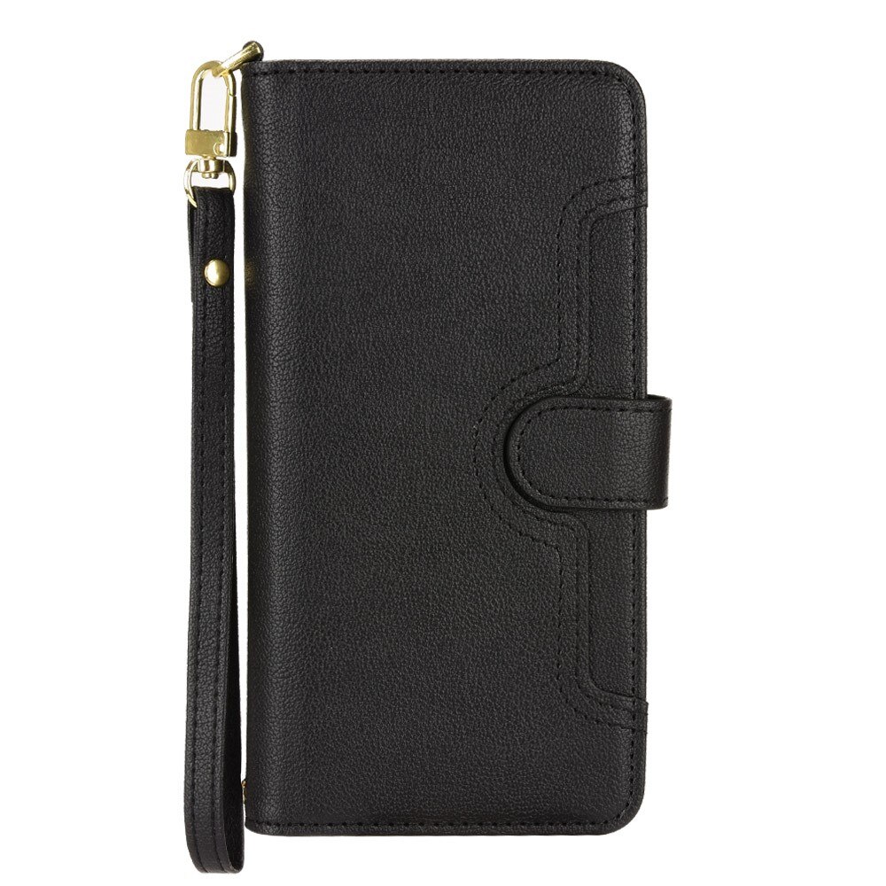 Sony Xperia 10 V Zipper Multi Lederhülle Multi-slot schwarz