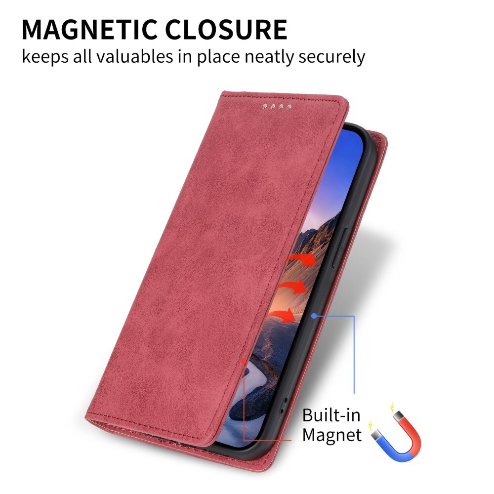 Google Pixel 8 RFID Slim Handytasche rot