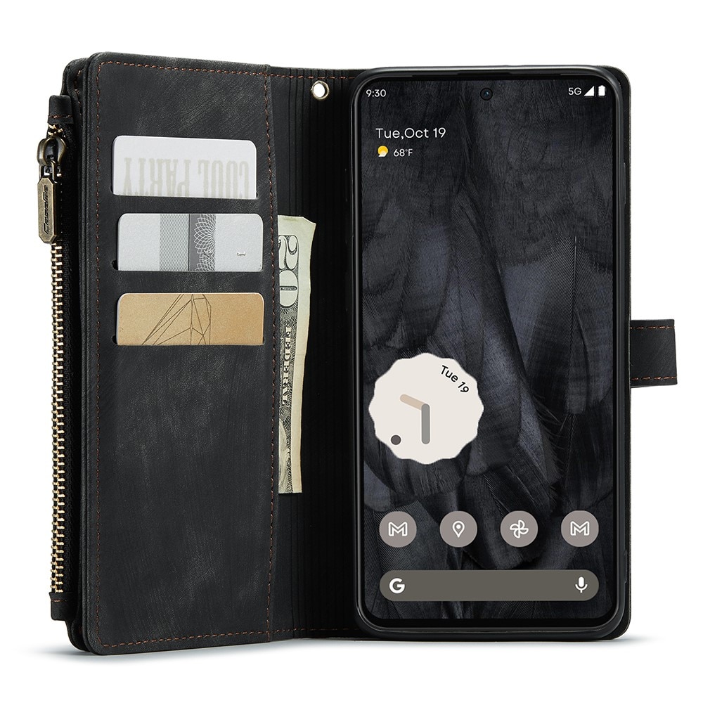 Zipper Portemonnaie-Hülle Google Pixel 8 Pro schwarz