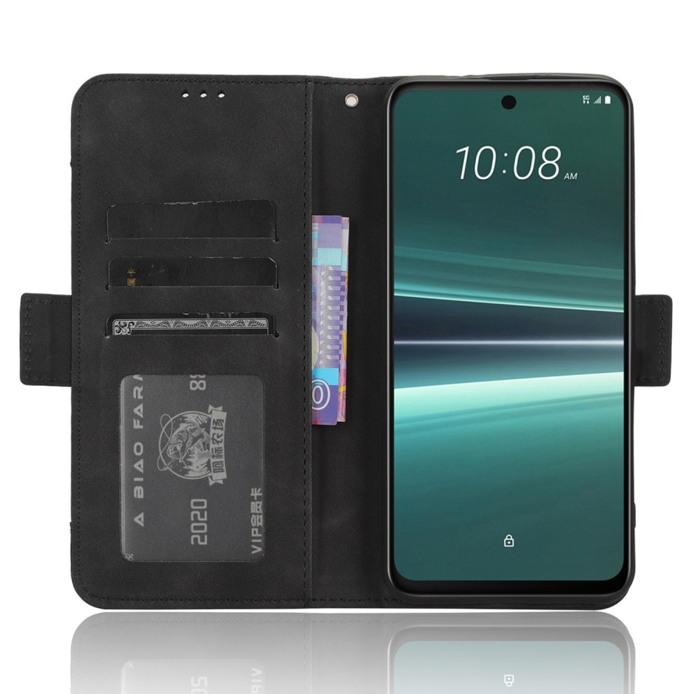 HTC U23 Pro Multi Portemonnaie-Hülle schwarz