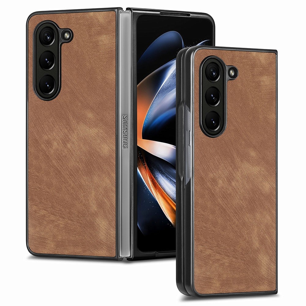 Samsung Galaxy Z Fold 5 Lederhülle braun