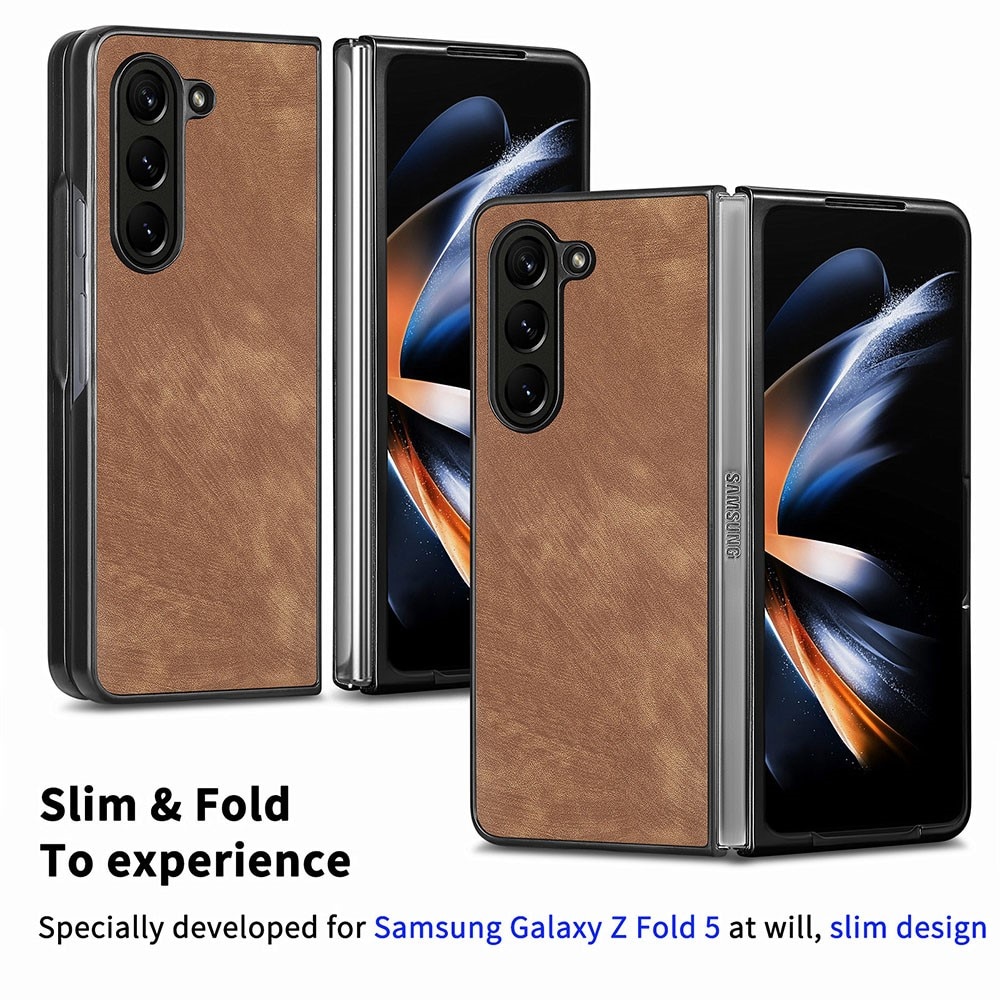 Samsung Galaxy Z Fold 5 Lederhülle braun