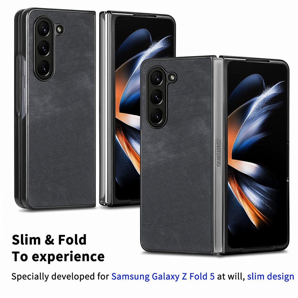 Samsung Galaxy Z Fold 5 Lederhülle schwarz