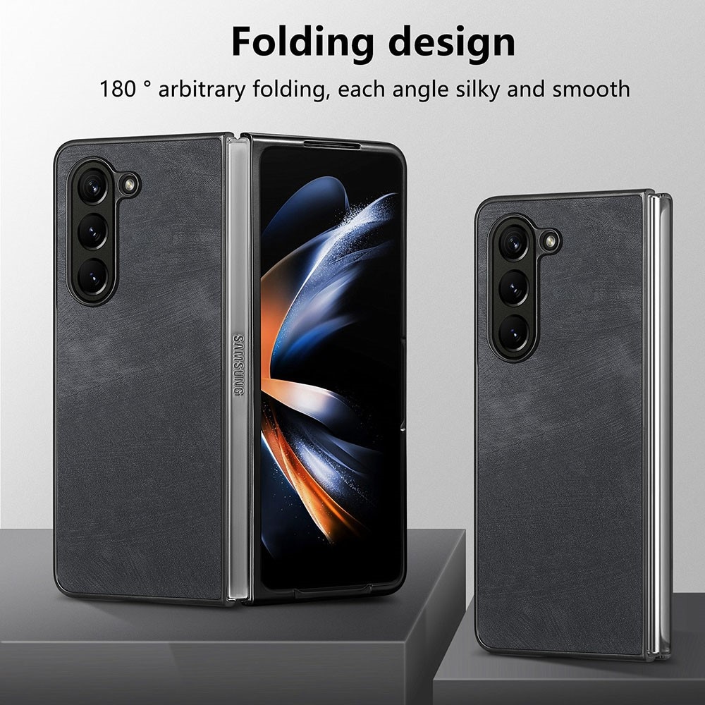 Samsung Galaxy Z Fold 5 Lederhülle schwarz