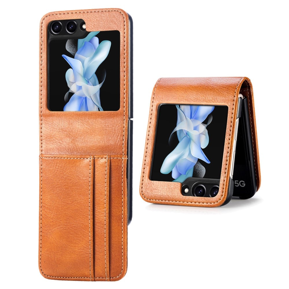 Samsung Galaxy Z Flip 5 Handytasche cognac