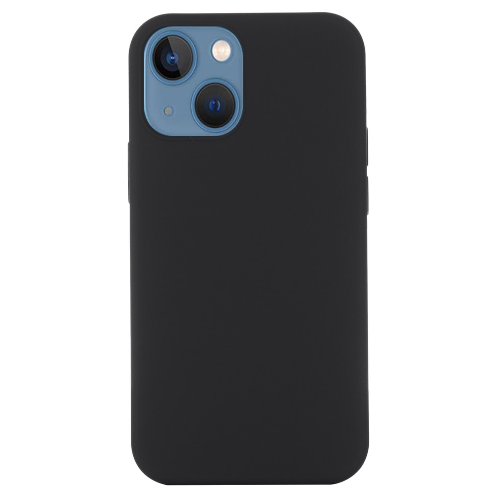 Silikonhülle MagSafe iPhone 15 Plus, schwarz
