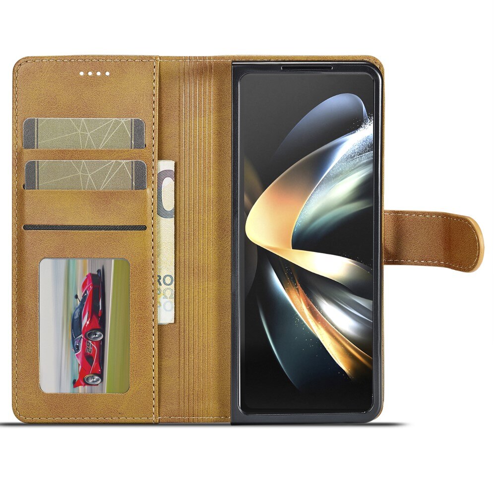 Portemonnaie-Hülle Samsung Galaxy Z Fold 5 cognac