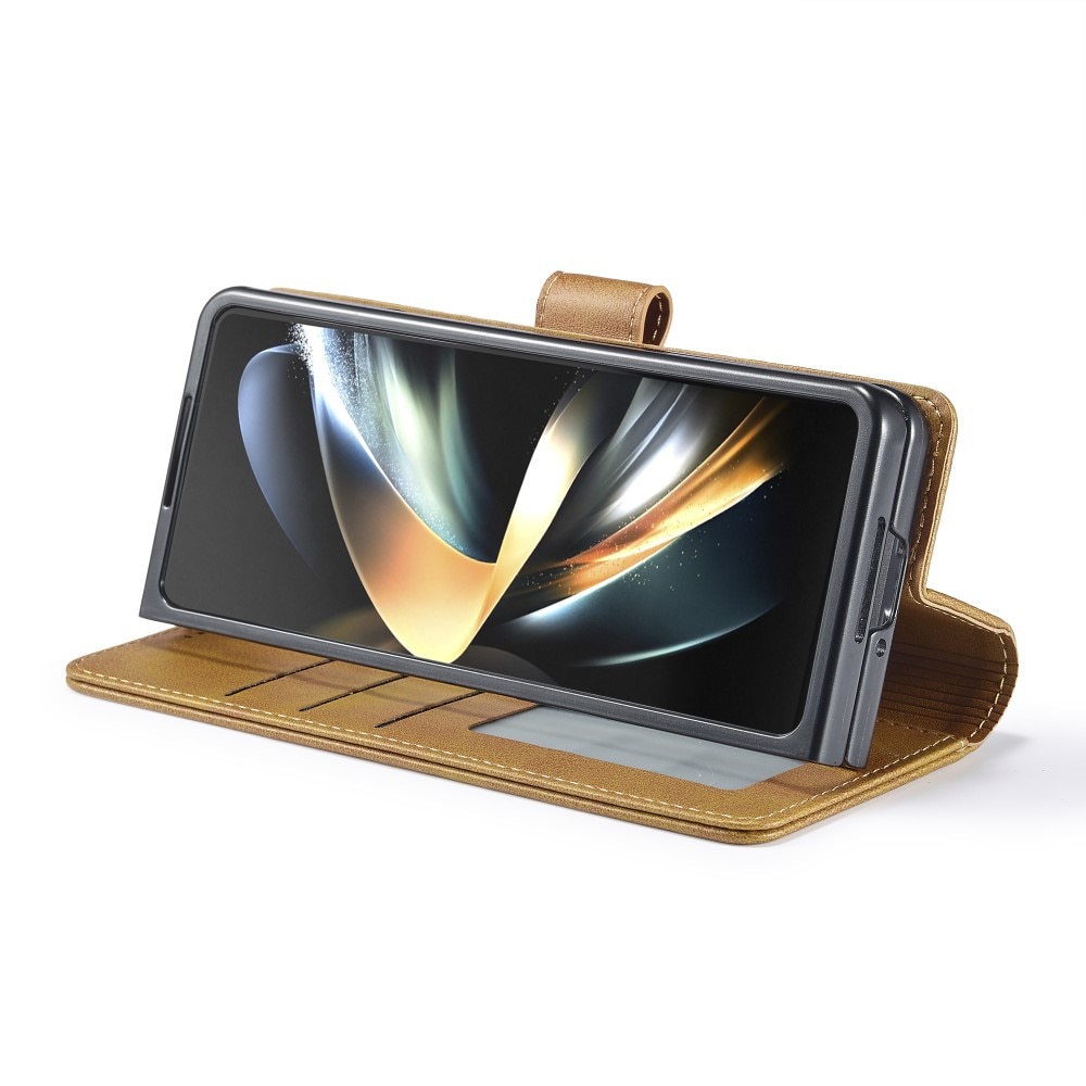 Portemonnaie-Hülle Samsung Galaxy Z Fold 5 cognac