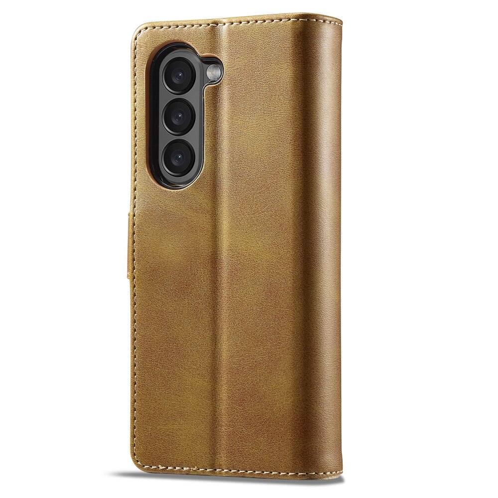 Portemonnaie-Hülle Samsung Galaxy Z Fold 5 cognac