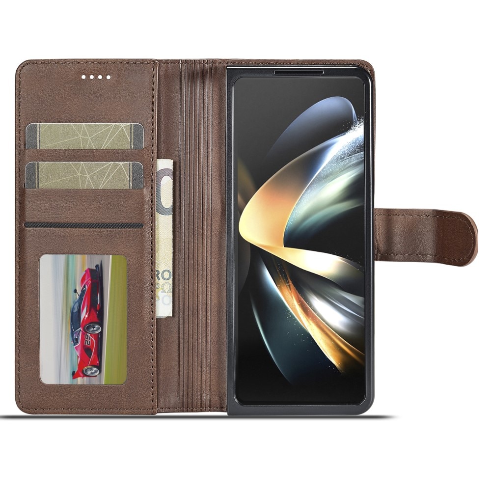 Portemonnaie-Hülle Samsung Galaxy Z Fold 5 braun