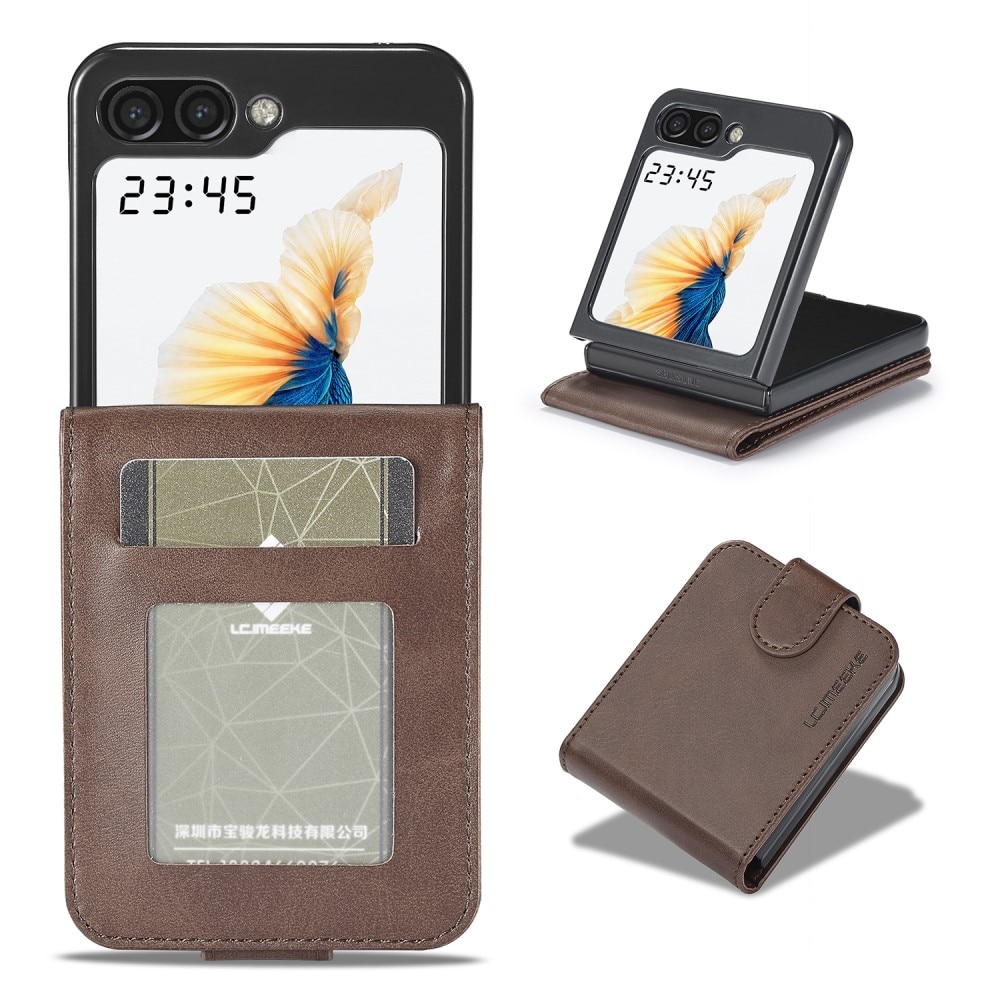 Portemonnaie-Hülle Samsung Galaxy Z Flip 5 braun