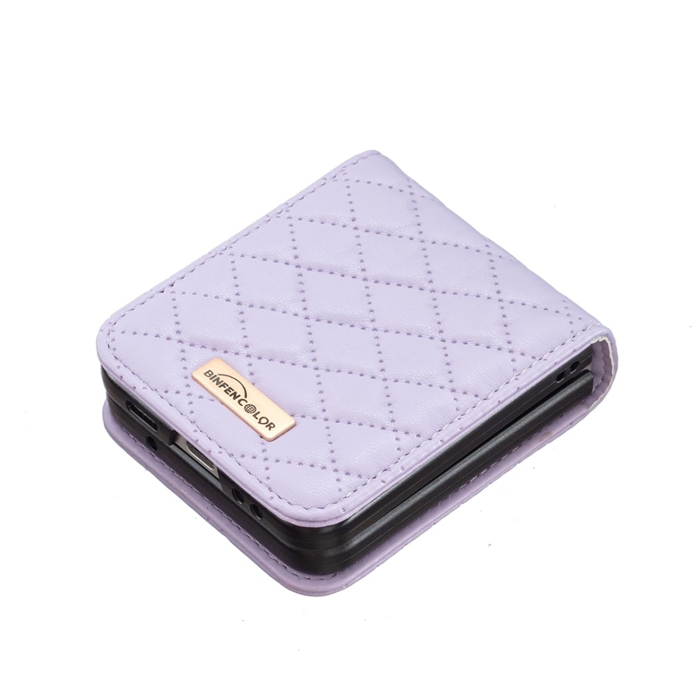 Samsung Galaxy Z Flip 5 Handytasche Quilted lila