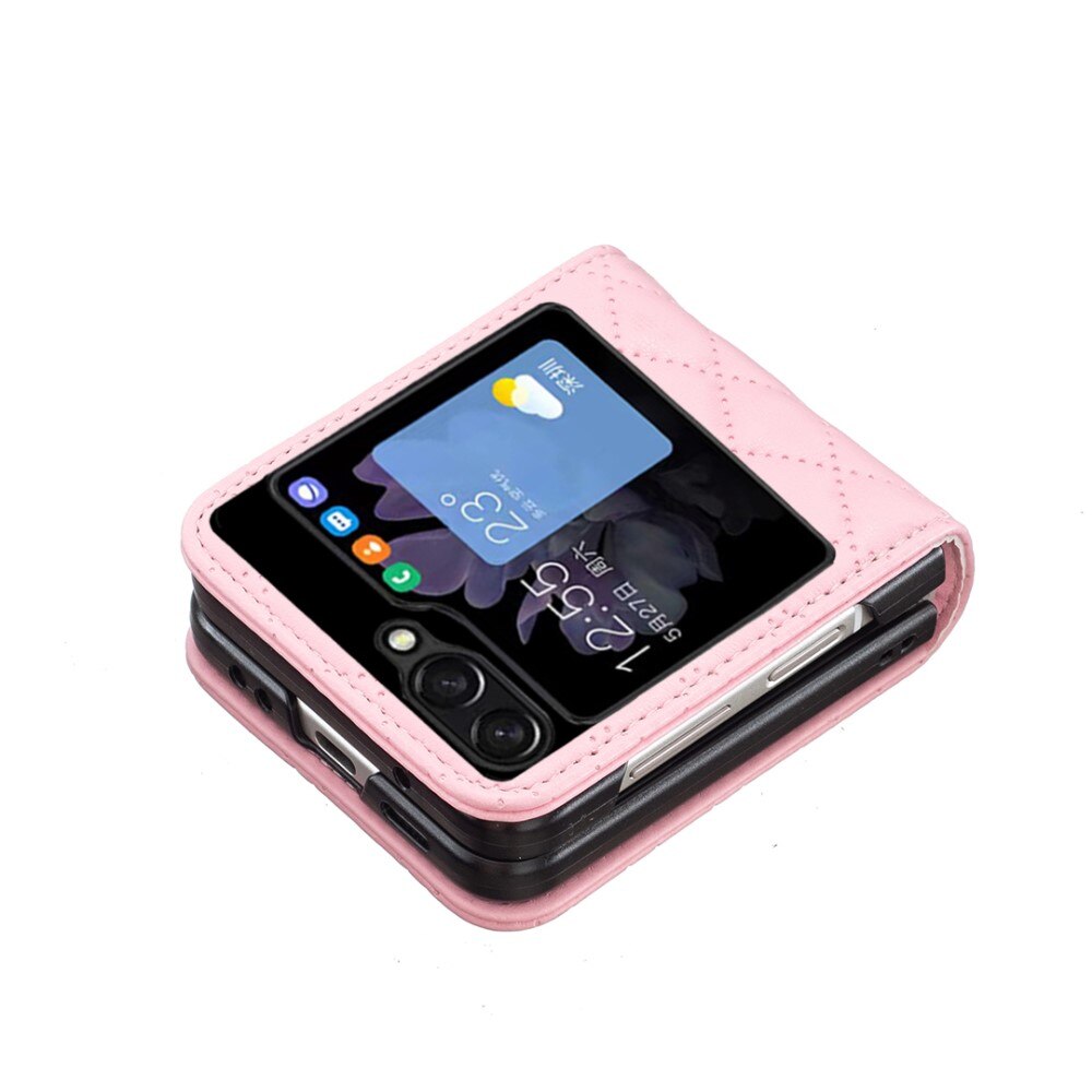 Samsung Galaxy Z Flip 5 Handytasche Quilted rosa