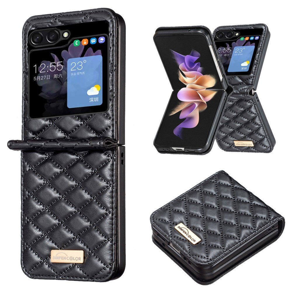 Samsung Galaxy Z Flip 5 Handytasche Quilted schwarz