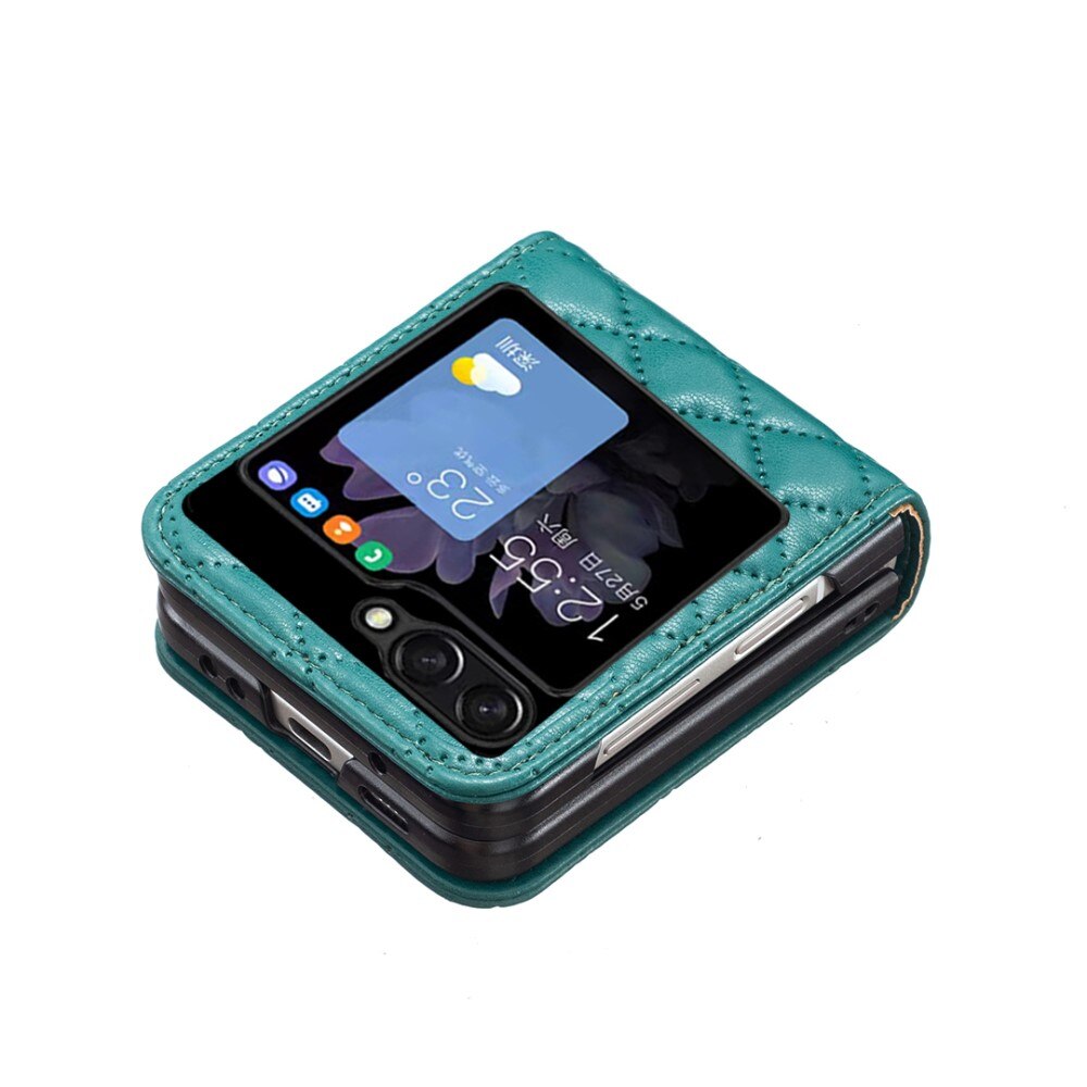 Samsung Galaxy Z Flip 5 Handytasche Quilted grün