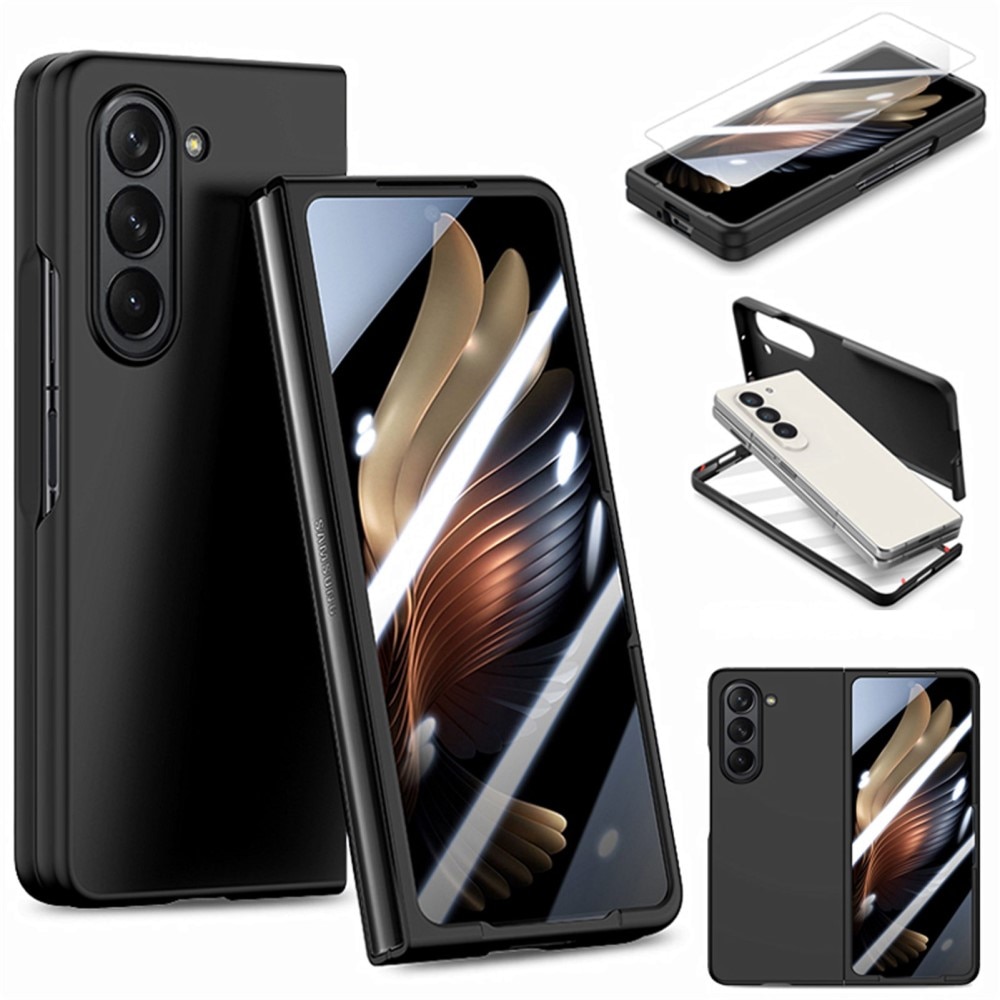 Samsung Galaxy Z Fold 5 Hardcover mit integriertem Displayschutz schwarz