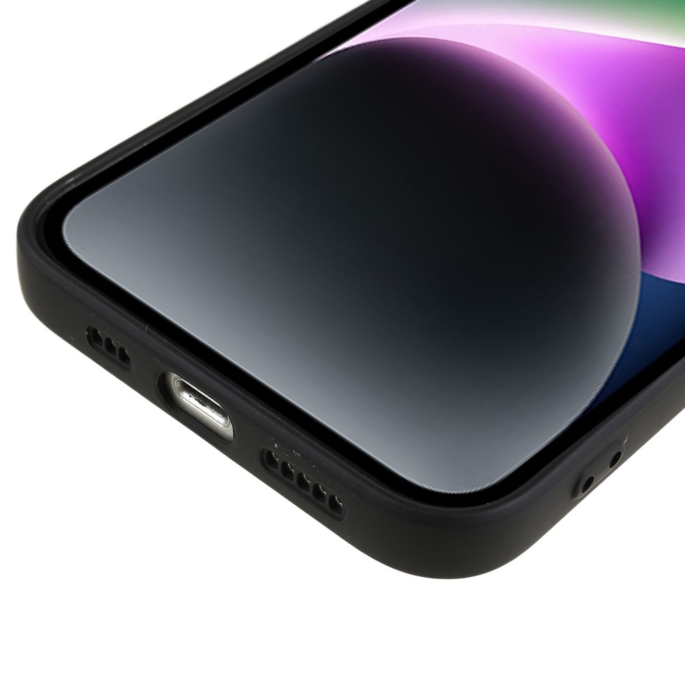 iPhone 15 Plus Stoßfeste TPU-hülle, schwarz