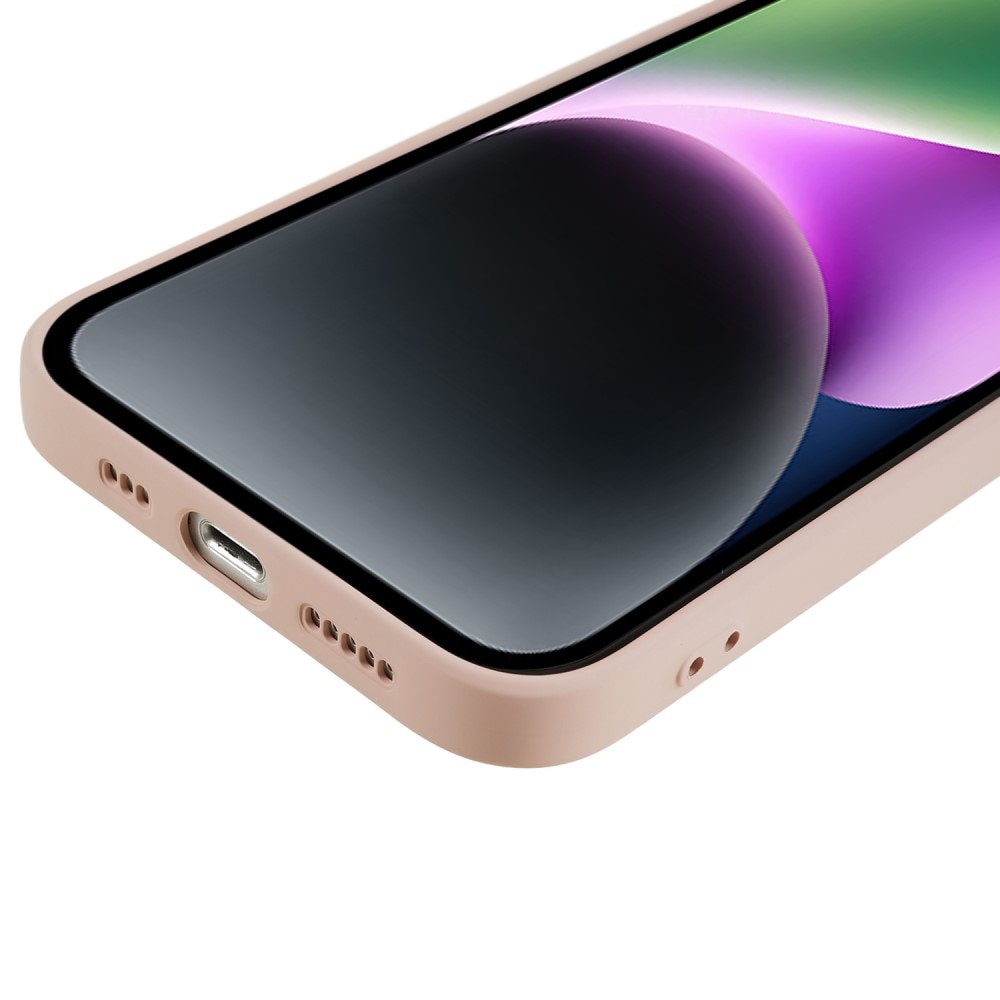 iPhone 15 Plus Stoßfeste TPU-hülle, rosa
