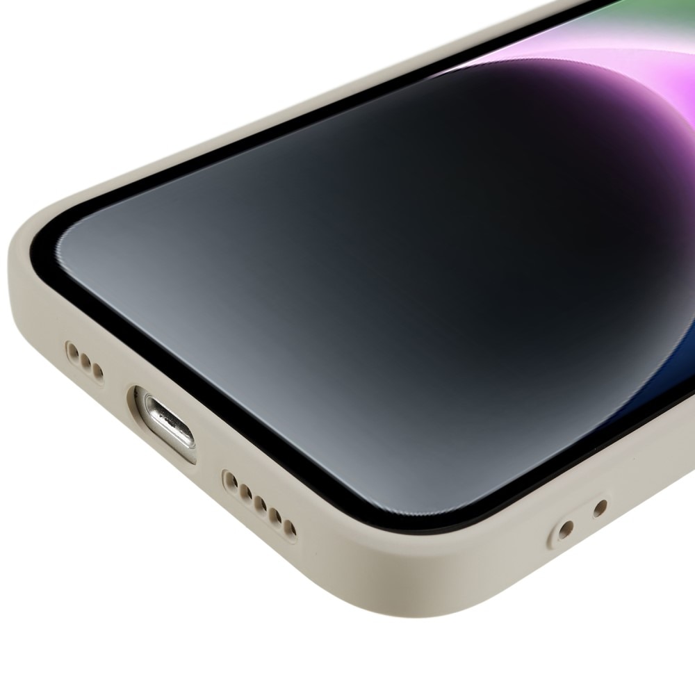 iPhone 15 Plus Stoßfeste TPU-hülle, beige