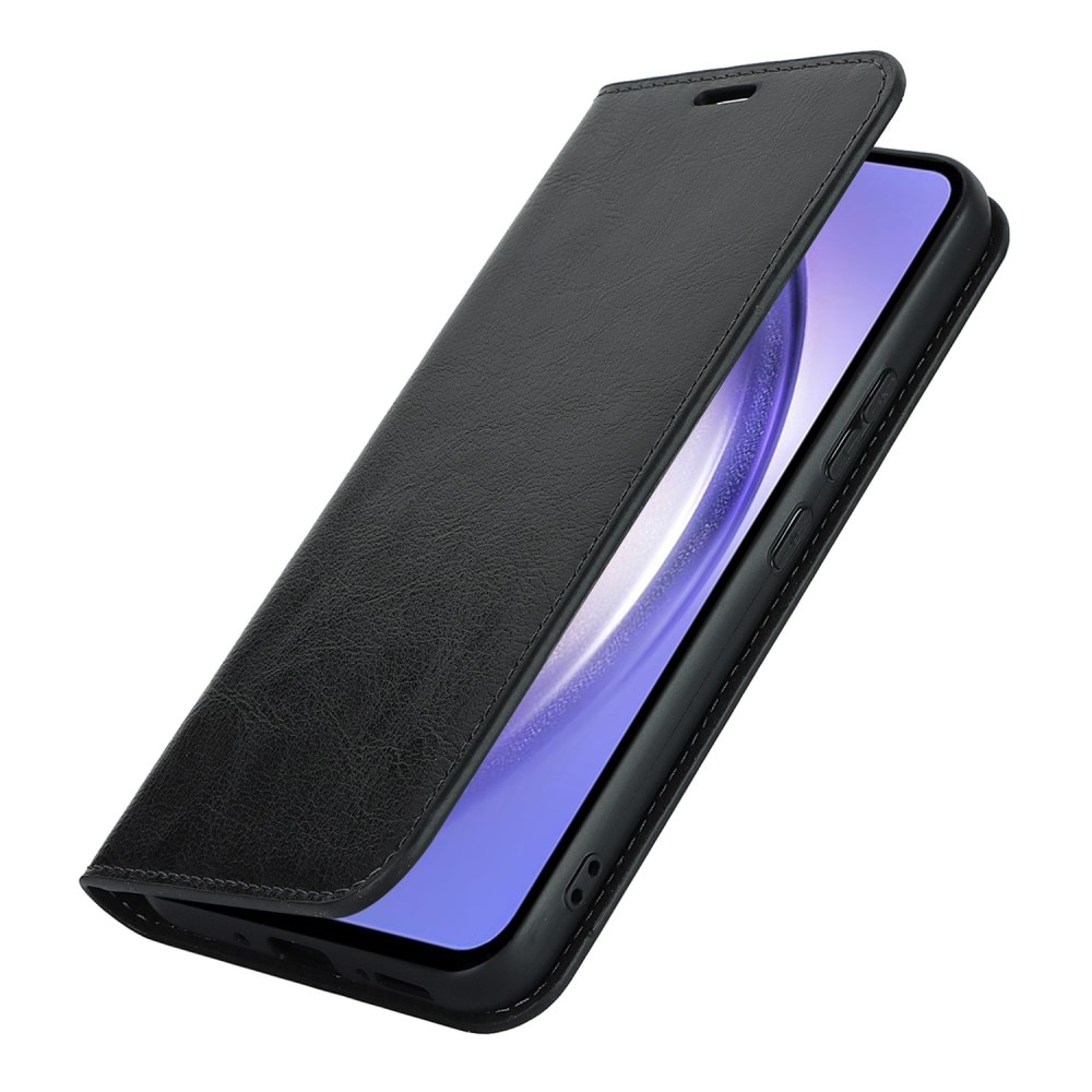 Samsung Galaxy A54 Handytasche aus Echtem Leder schwarz