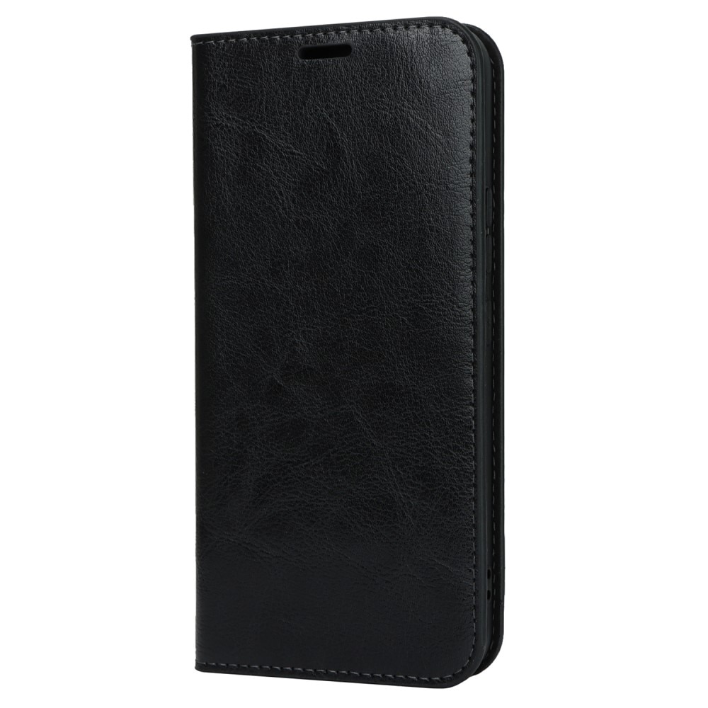 Samsung Galaxy A54 Handytasche aus Echtem Leder schwarz
