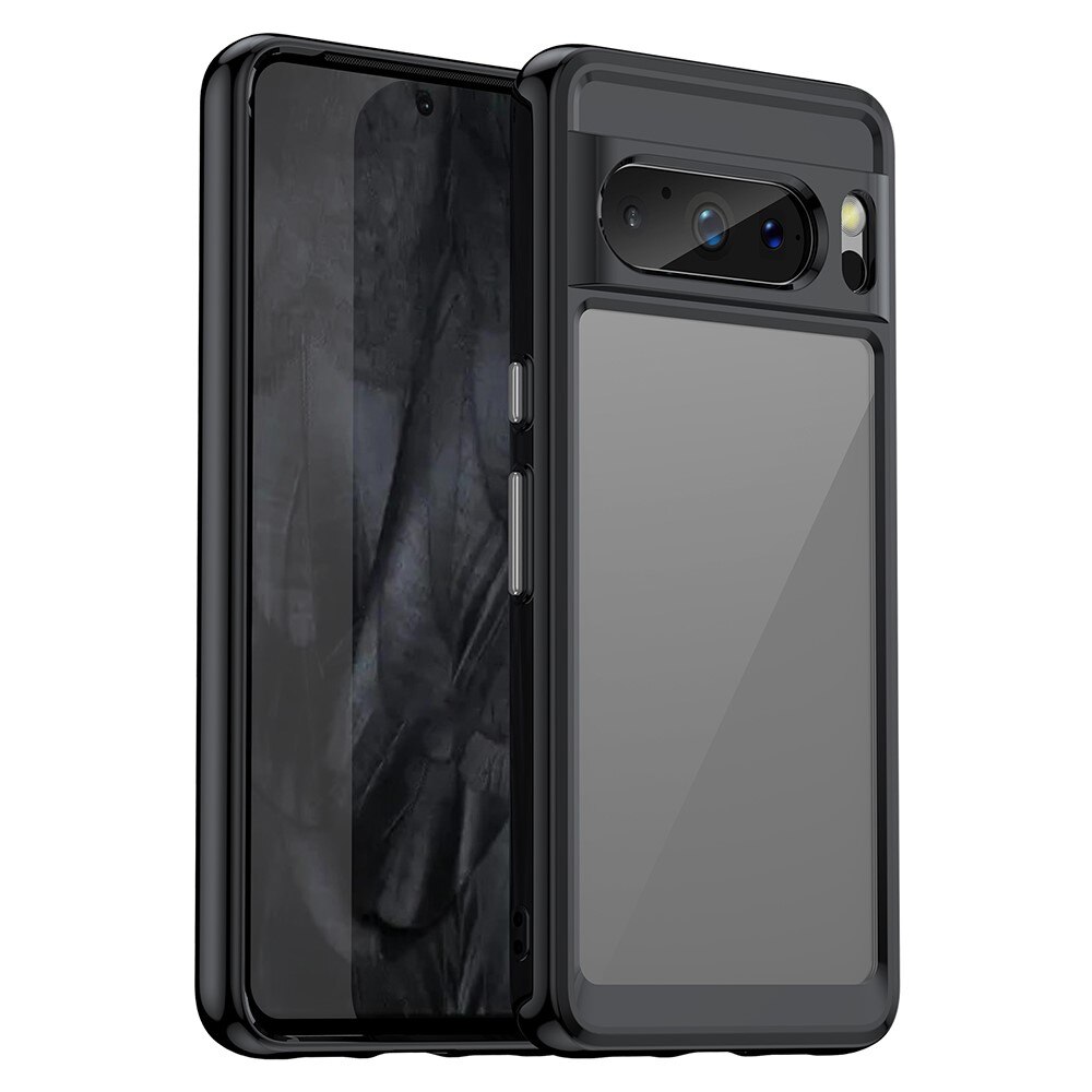 Google Pixel 8 Pro Hybride Handyhülle Crystal Hybrid schwarz