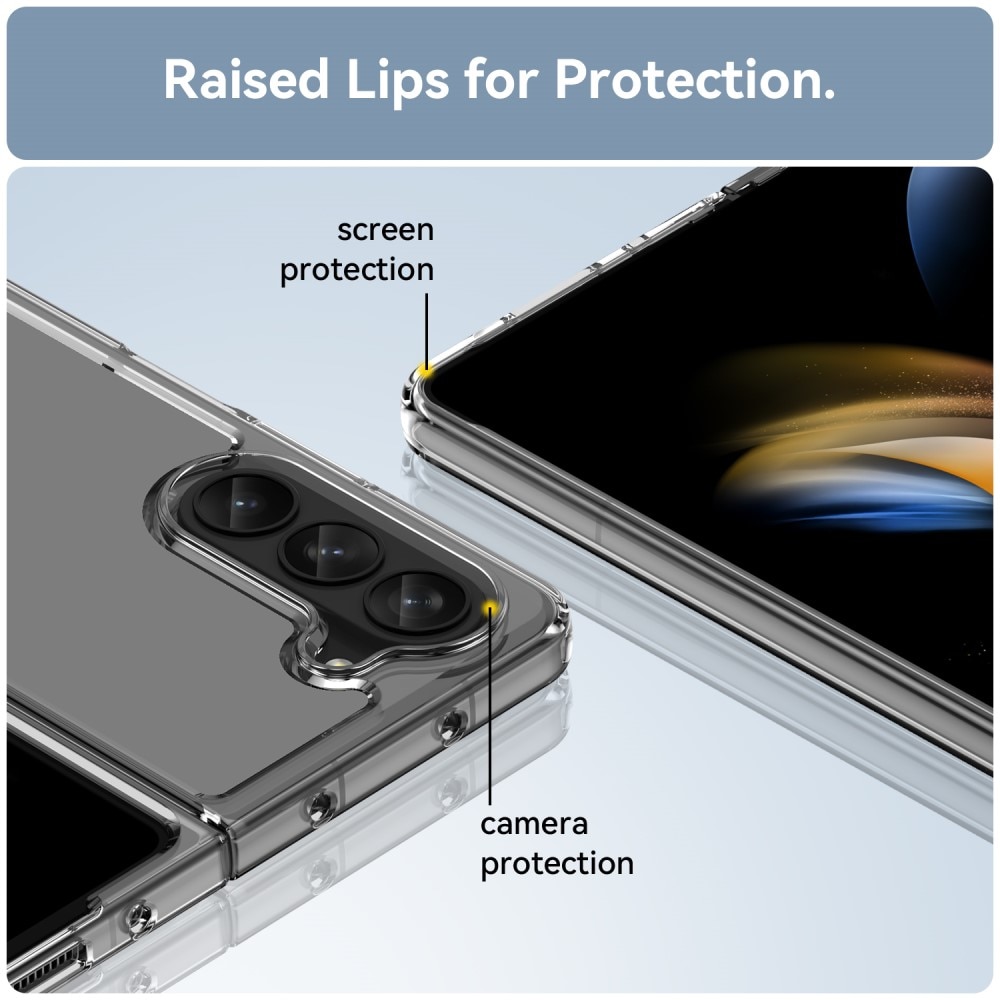Samsung Galaxy Z Fold 5 hybride Handyhülle Crystal Hybrid, durchsichtig