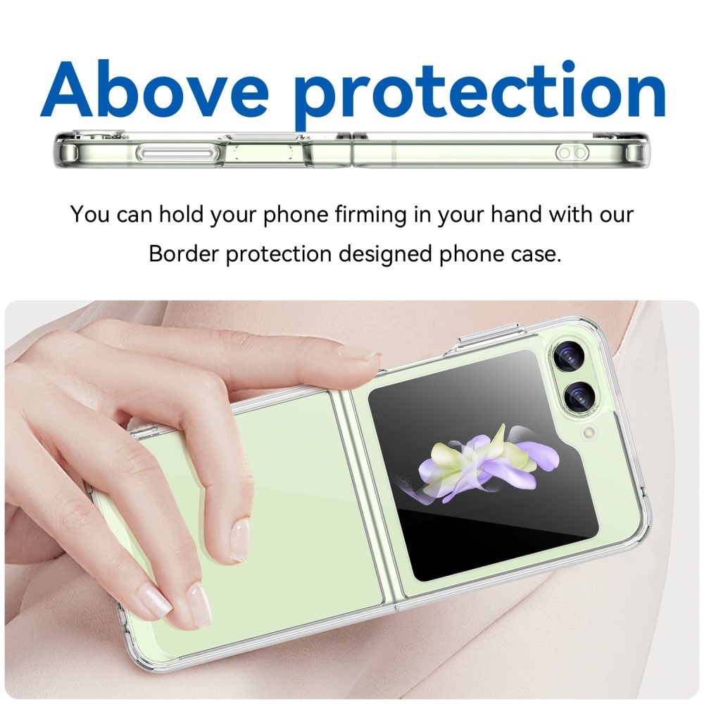 Samsung Galaxy Z Flip 5 hybride Handyhülle Crystal Hybrid, durchsichtig