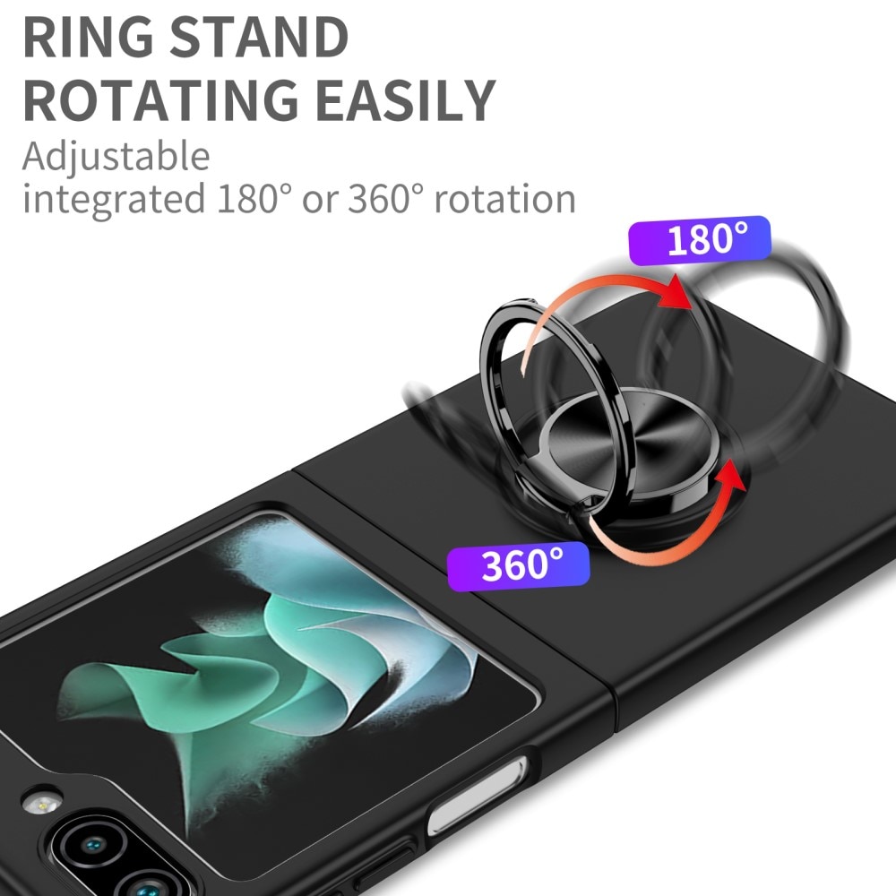 Samsung Galaxy Z Flip 5 Hülle Magnetische Ringhalter schwarz