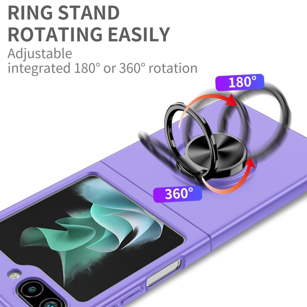 Samsung Galaxy Z Flip 5 Hülle Magnetische Ringhalter lila