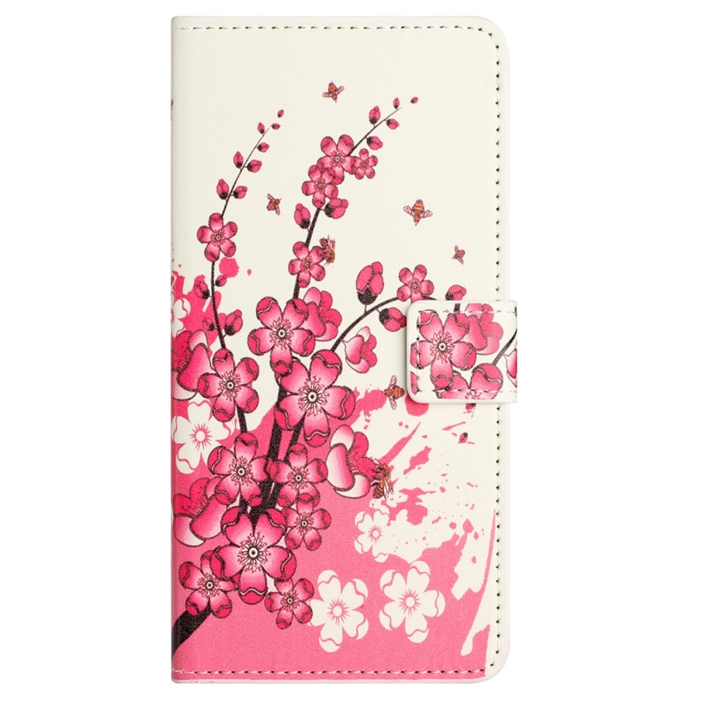 Samsung Galaxy S23 FE Portemonnaie-Hülle Kirschblüten