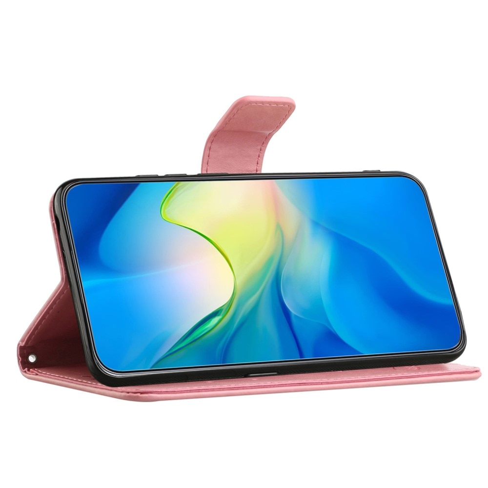 Samsung Galaxy S23 FE Handyhülle mit Schmetterlingsmuster, rosa