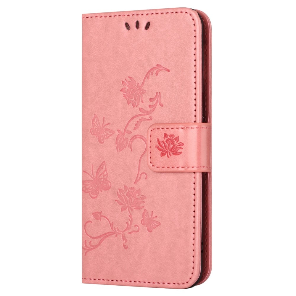 Samsung Galaxy S23 FE Handyhülle mit Schmetterlingsmuster, rosa