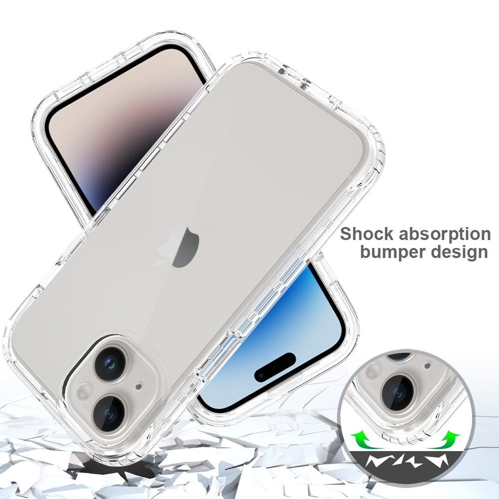 iPhone 15 Full Cover Hülle durchsichtig