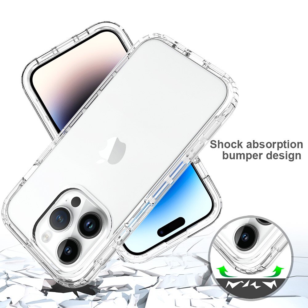 iPhone 15 Pro Full Cover Hülle durchsichtig