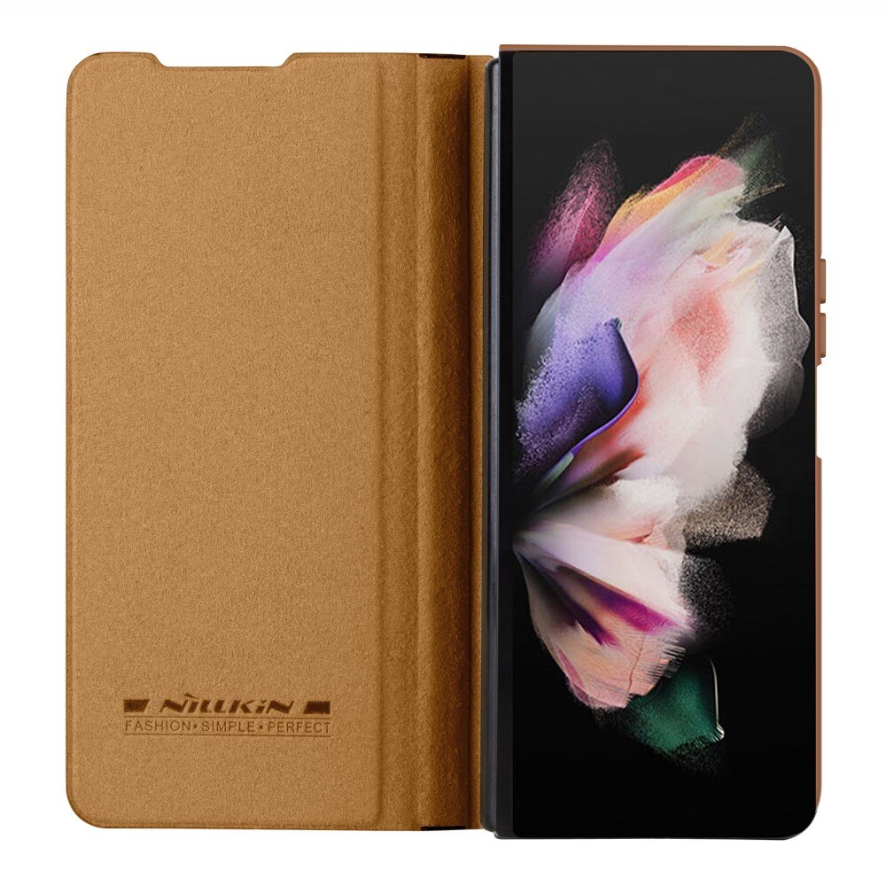 Qin Pro CamShield with Pen slot Galaxy Z Fold 5 Brown