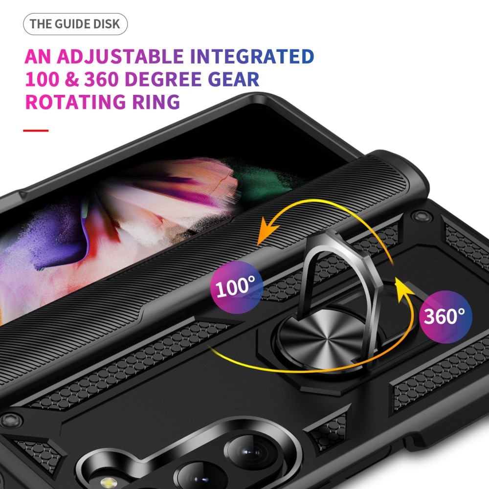 Samsung Galaxy Z Fold 5 Hybrid-Hülle Tech Ring schwarz