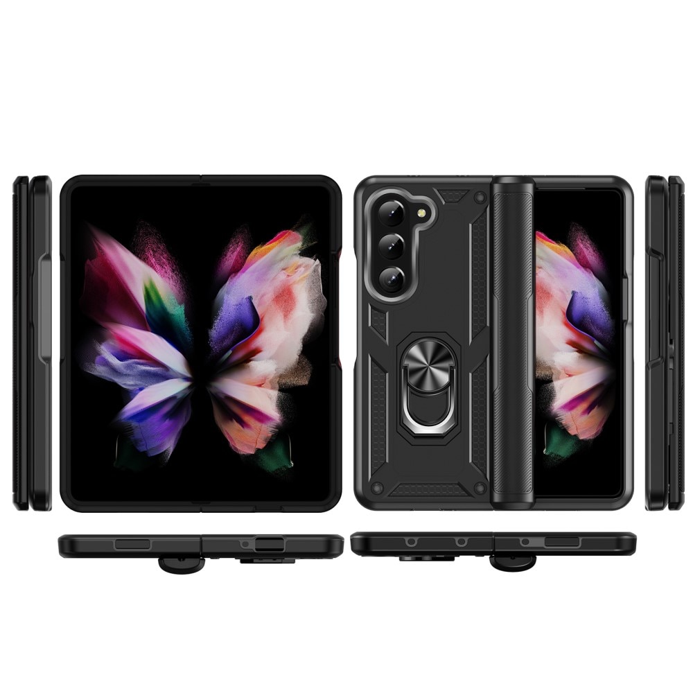 Samsung Galaxy Z Fold 5 Hybrid-Hülle Tech Ring schwarz