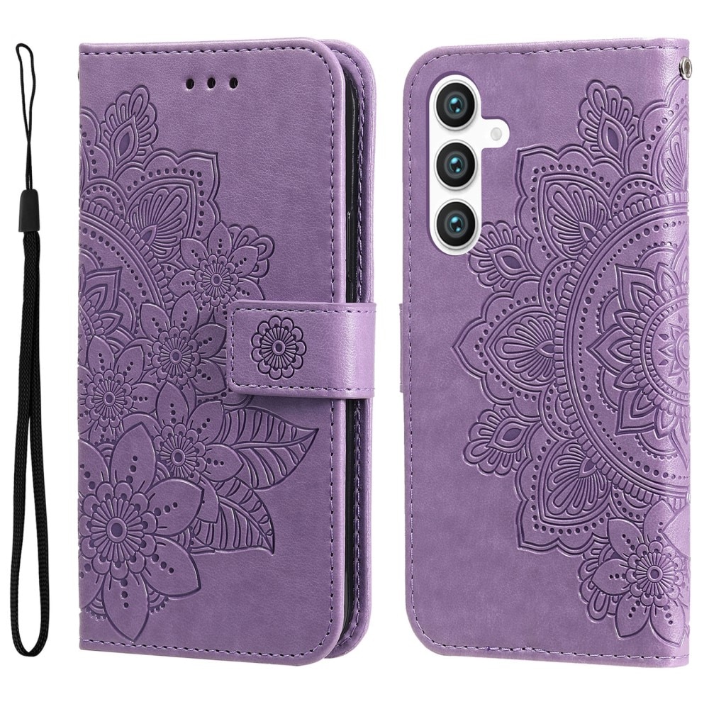 Samsung Galaxy S23 FE Handytasche Mandala lila