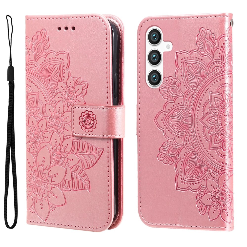 Samsung Galaxy S23 FE Handytasche Mandala rosa