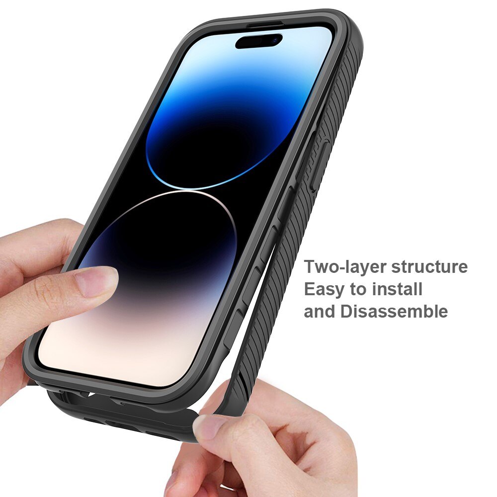 iPhone 15 Pro Full Cover Hülle Schwarz