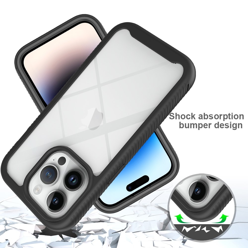 iPhone 15 Pro Full Cover Hülle Schwarz