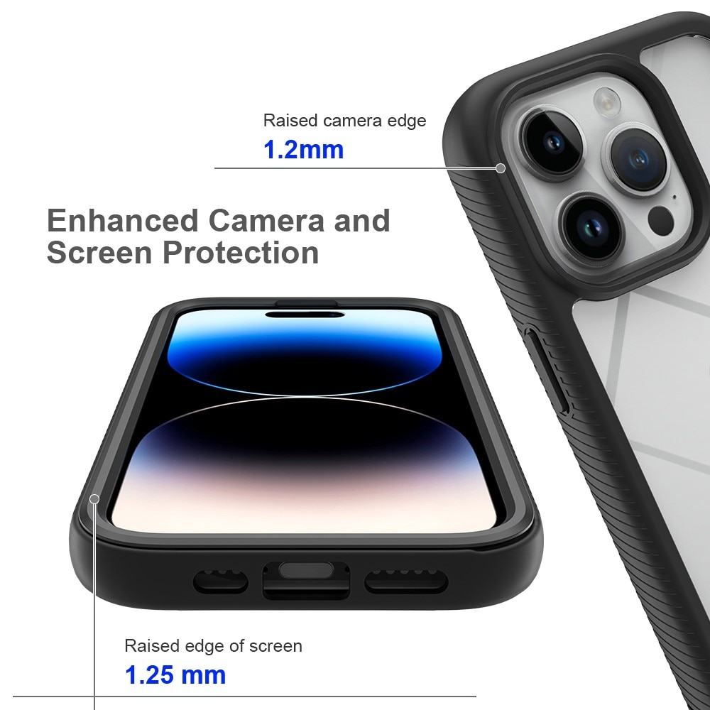 iPhone 15 Pro Full Cover Hülle Schwarz
