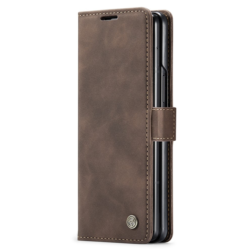 Slim Portemonnaie-Hülle Samsung Galaxy Z Fold 5 braun