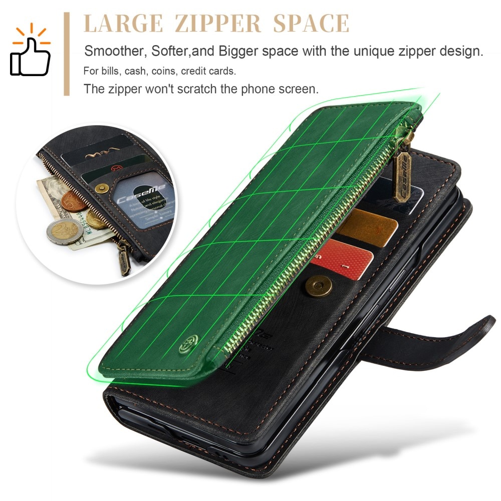 Zipper Portemonnaie-Hülle Google Pixel Fold schwarz