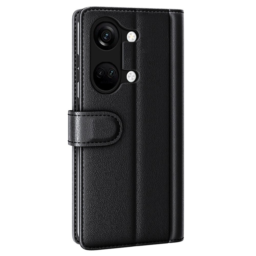  OnePlus Nord 3 Echtlederhülle Schwarz